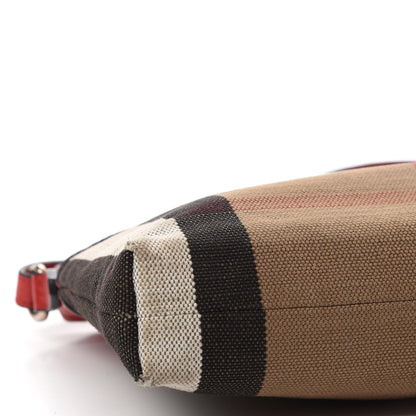 Burberry Mega Check Small Farley Crossbody Clutch Bag Cadmium 10 of 11