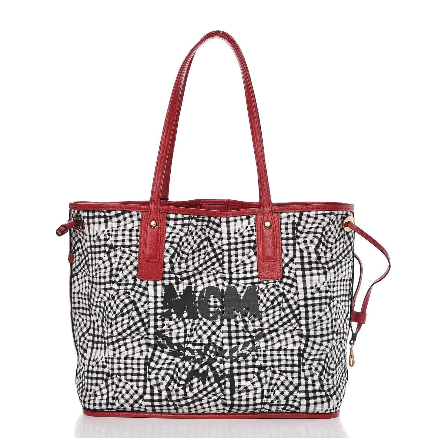 Visetos Medium Liz Reversible Shopper Tote Ruby Red
