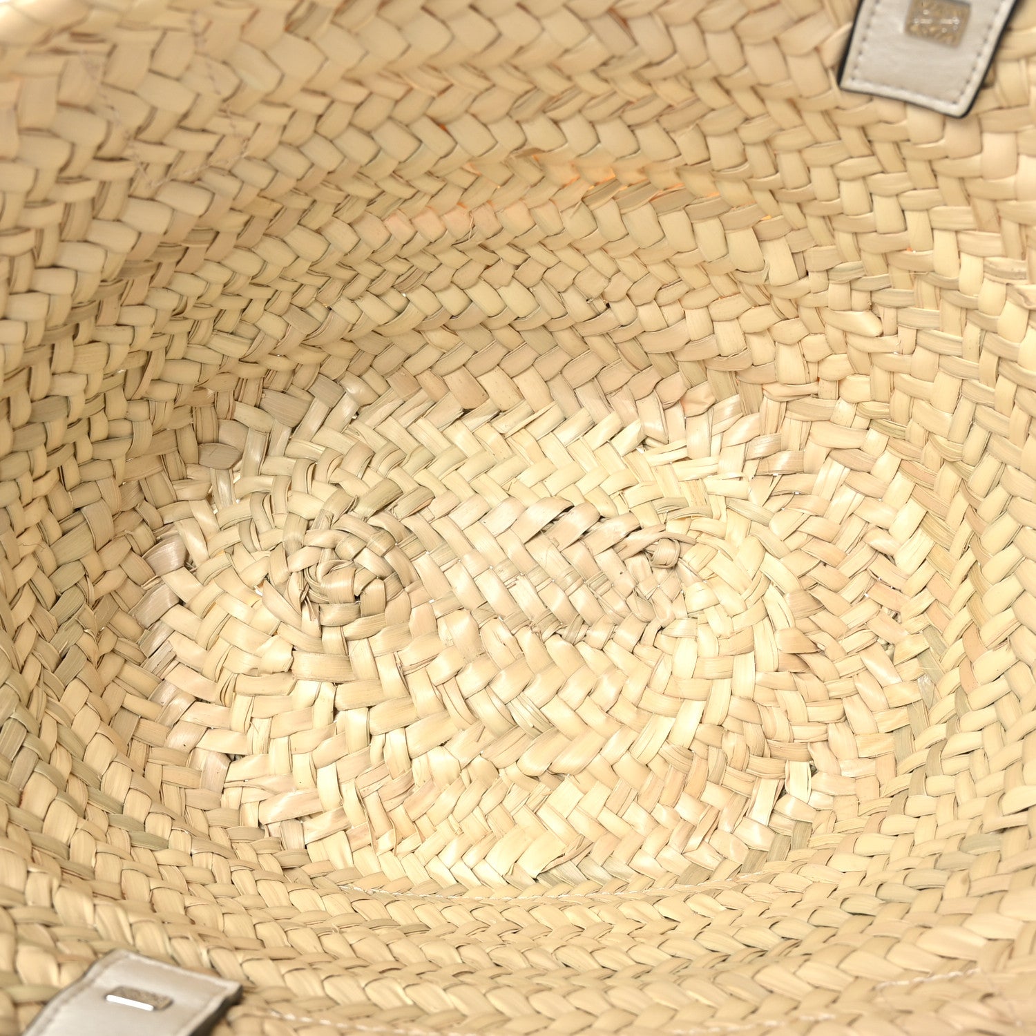 Loewe Raffia Small Basket Tote Bag Natural White 5 of 8