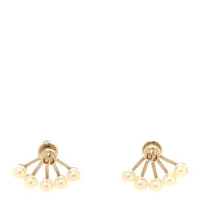 Christian Dior Pearl La Peite Tribale Earrings Gold 1 of 5