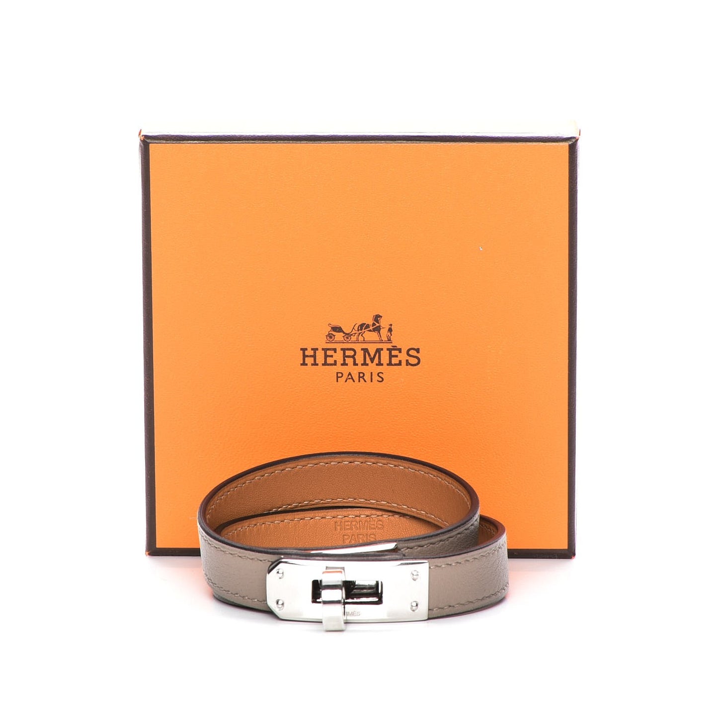 Swift Kelly Double Tour Bracelet T3 Etain