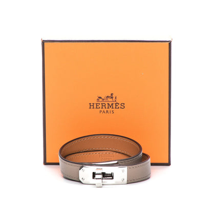 Hermes Swift Kelly Double Tour Bracelet T3 Etain 6 of 6