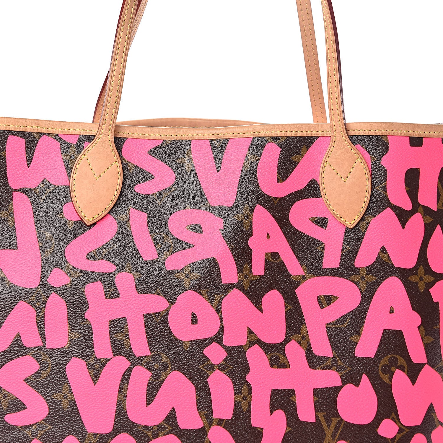 Louis Vuitton Monogram Graffiti Neverfull GM Fuchsia 8 of 10