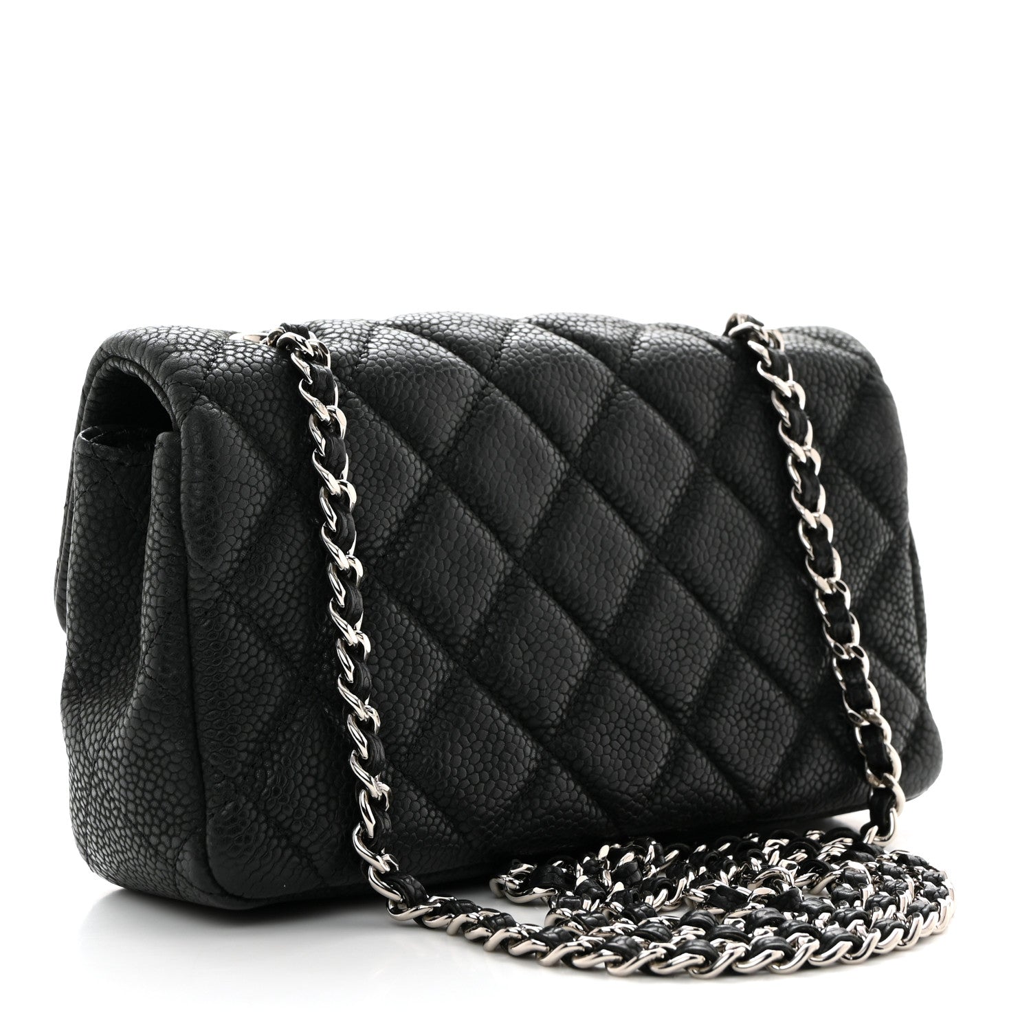 Chanel Iridescent Caviar Quilted Extra Mini Flap Black 3 of 11