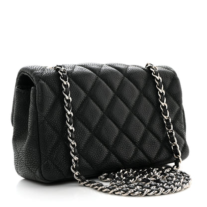 Chanel Iridescent Caviar Quilted Extra Mini Flap Black 3 of 11