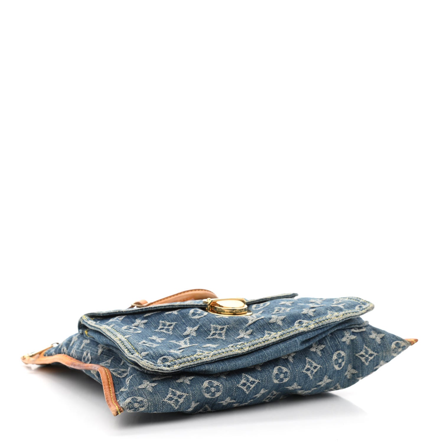 Louis Vuitton Monogram Denim Sac Plat Blue 4 of 14