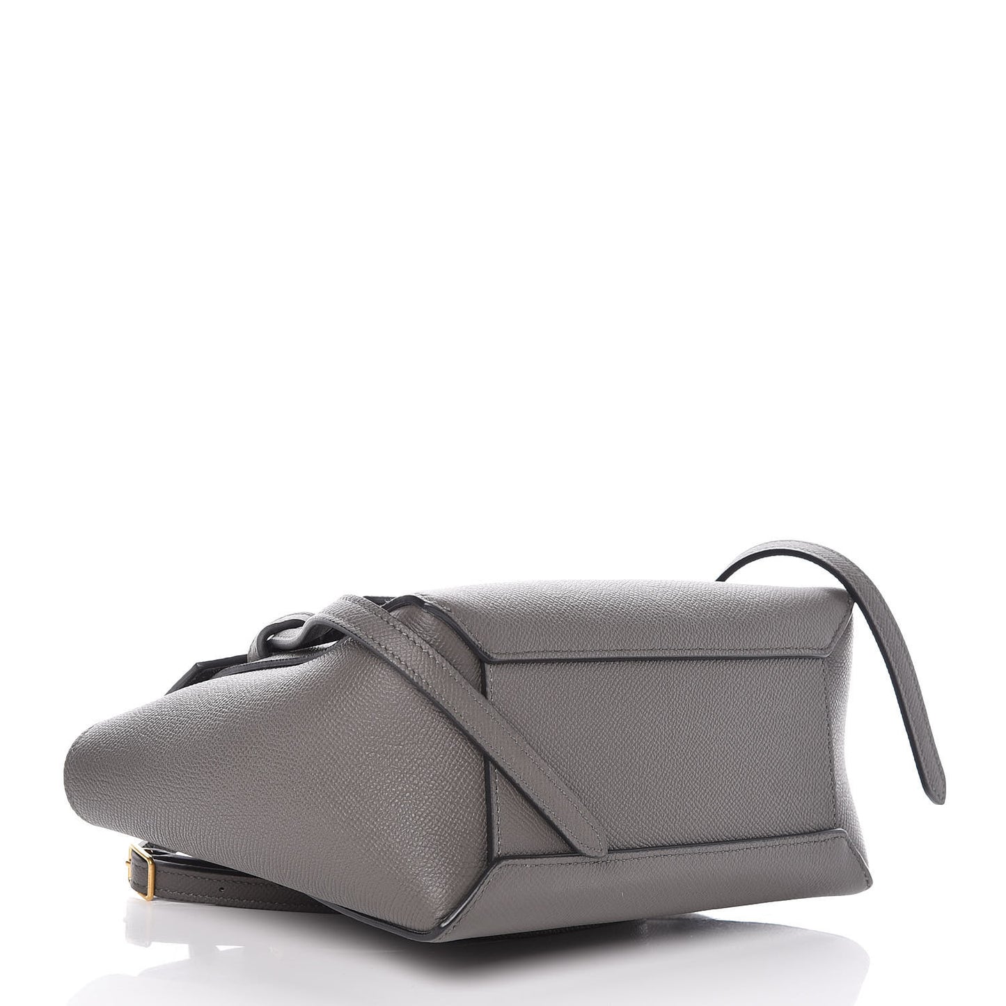 Grained Calfskin Nano Belt Bag Grey