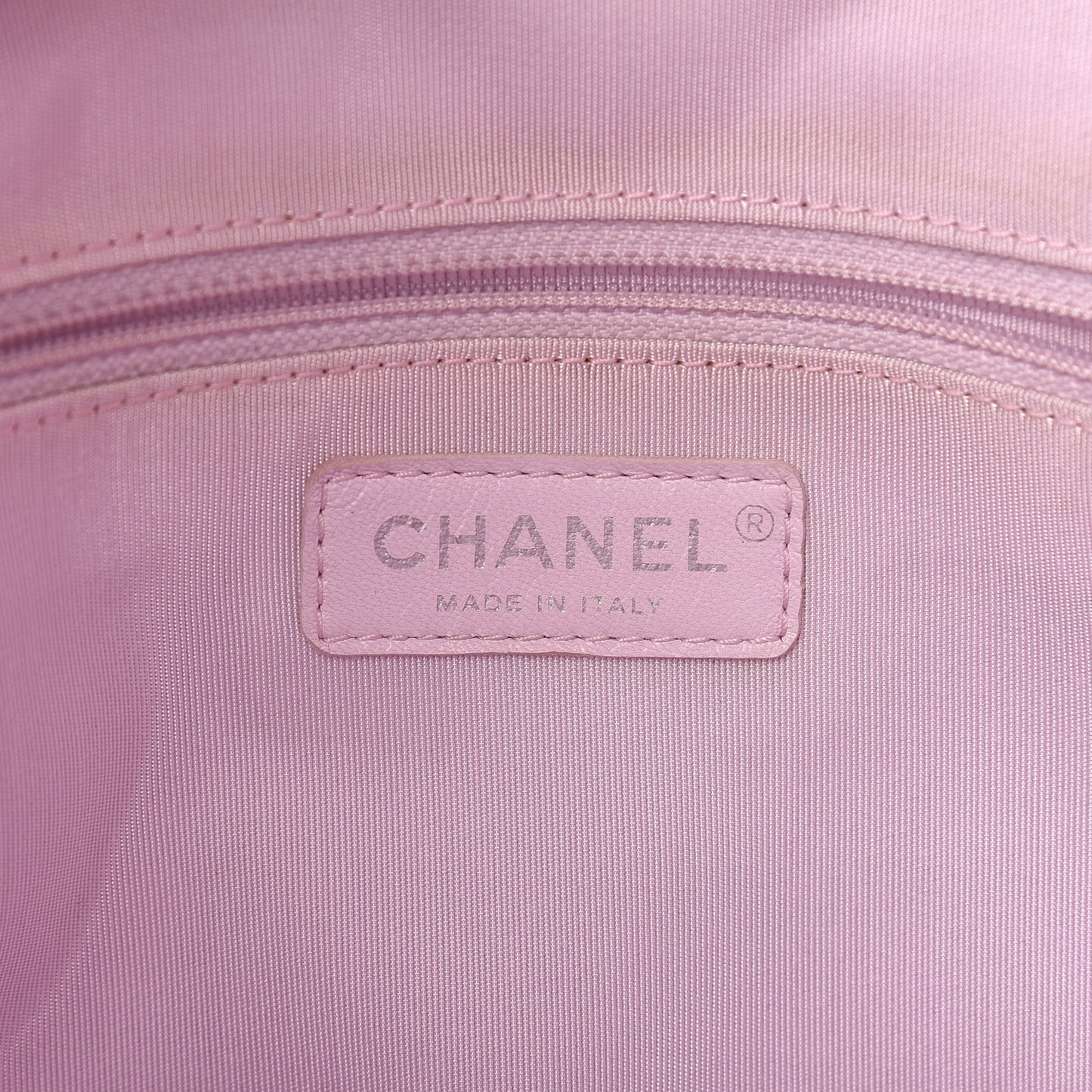 Calfskin Stitch Medium Ring My Bag Shopping Tote Pink