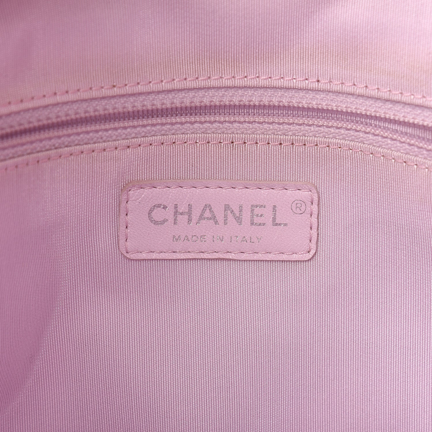 Chanel Calfskin Stitch Medium Ring My Bag Shopping Tote Pink 6 of 11