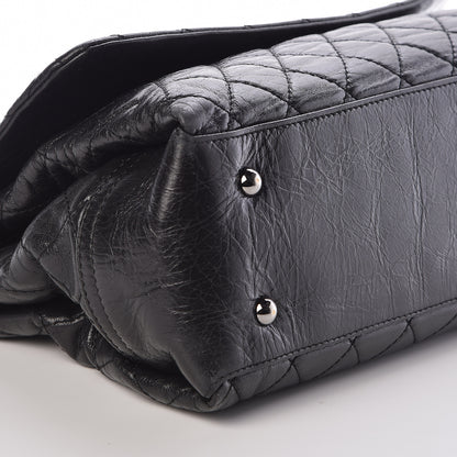 Chanel Glazed Calfskin Quilted Large Lady Pearly Flap Black 9 of 11