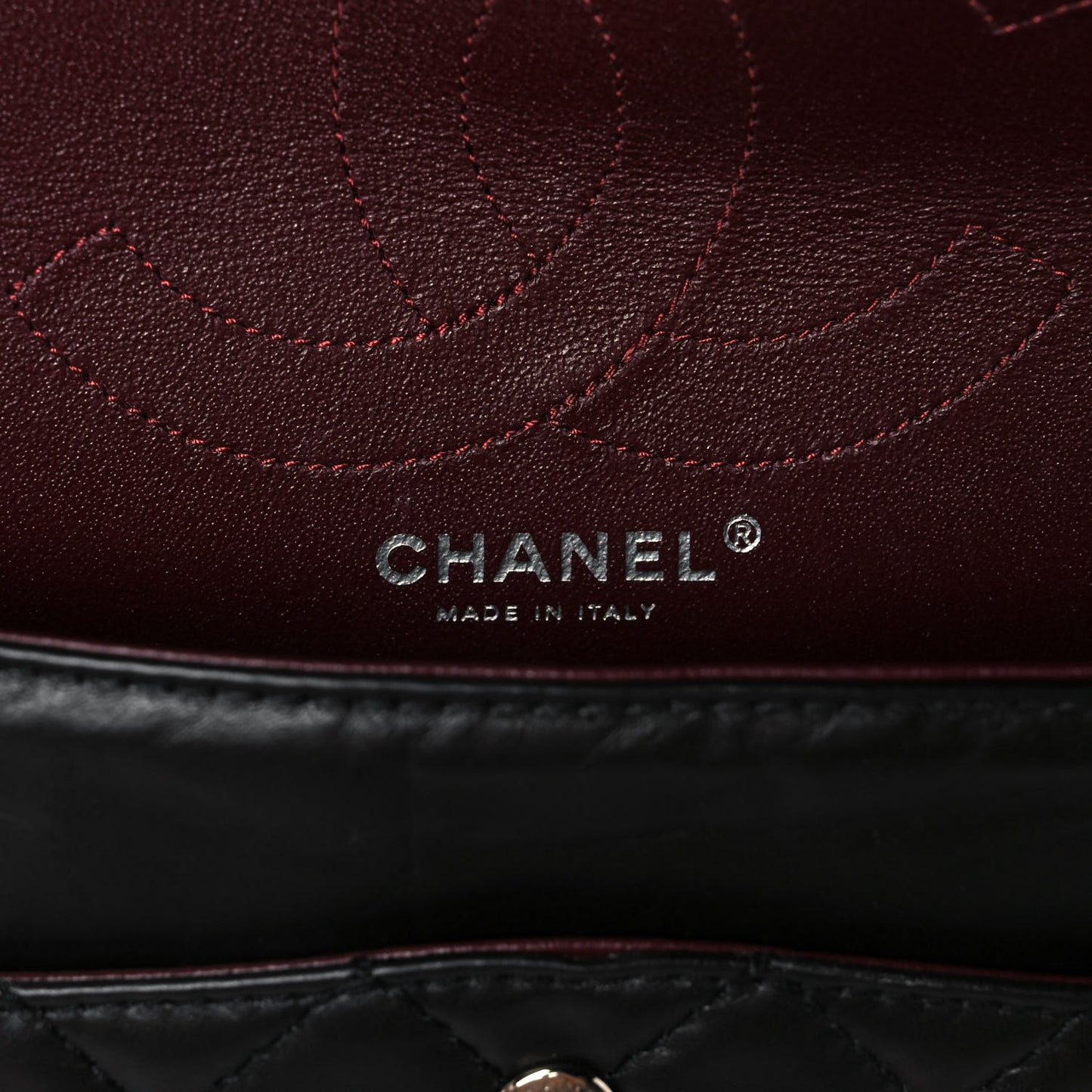 Aged Calfskin Quilted 2.55 Reissue 226 Flap Black