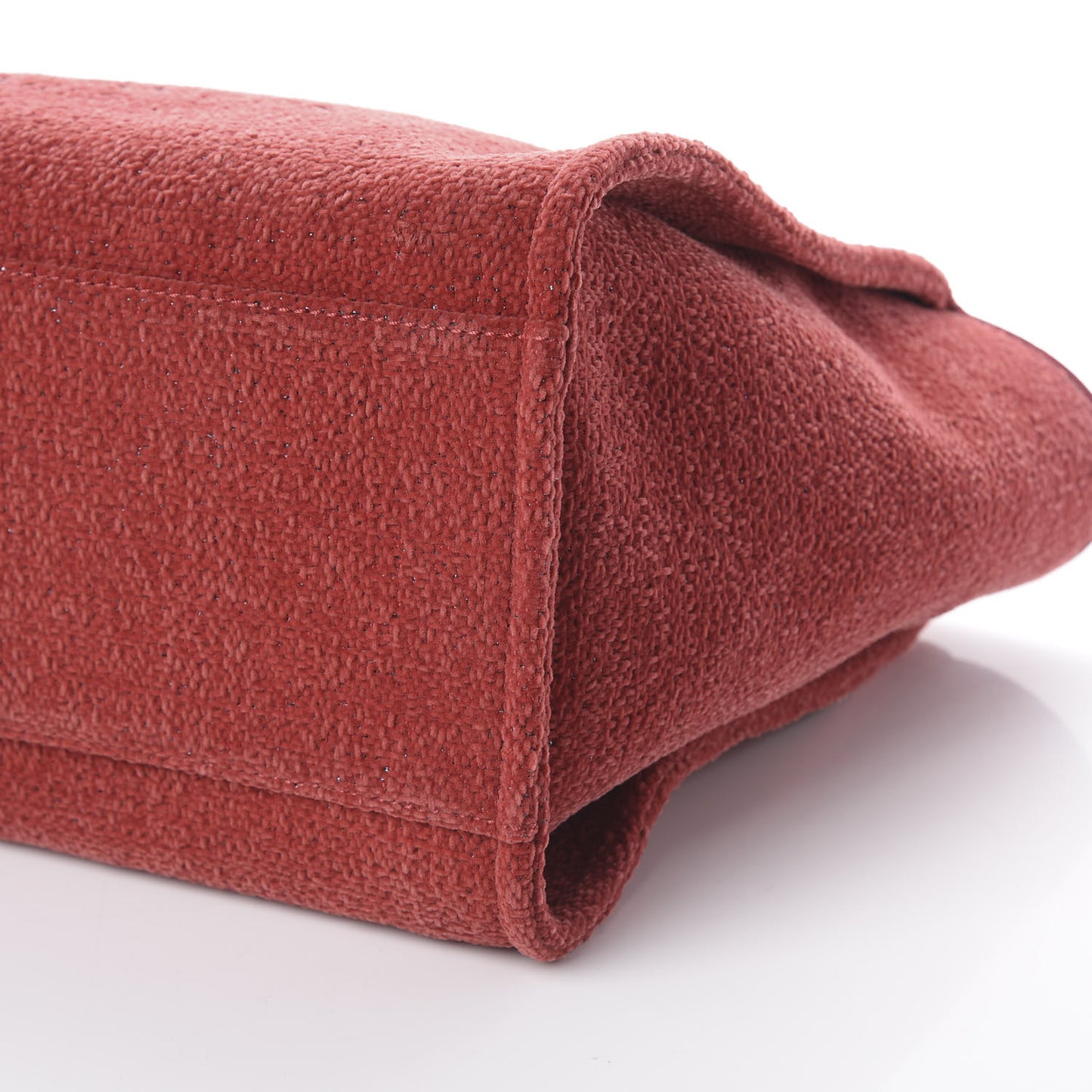 Lurex Boucle Medium Deauville Tote Red