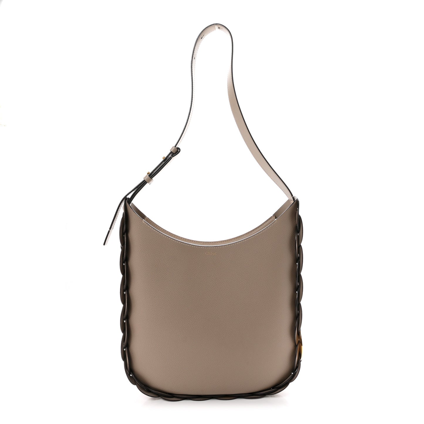 Small Grain Smooth Calfskin Medium Darryl Hobo Motty Grey