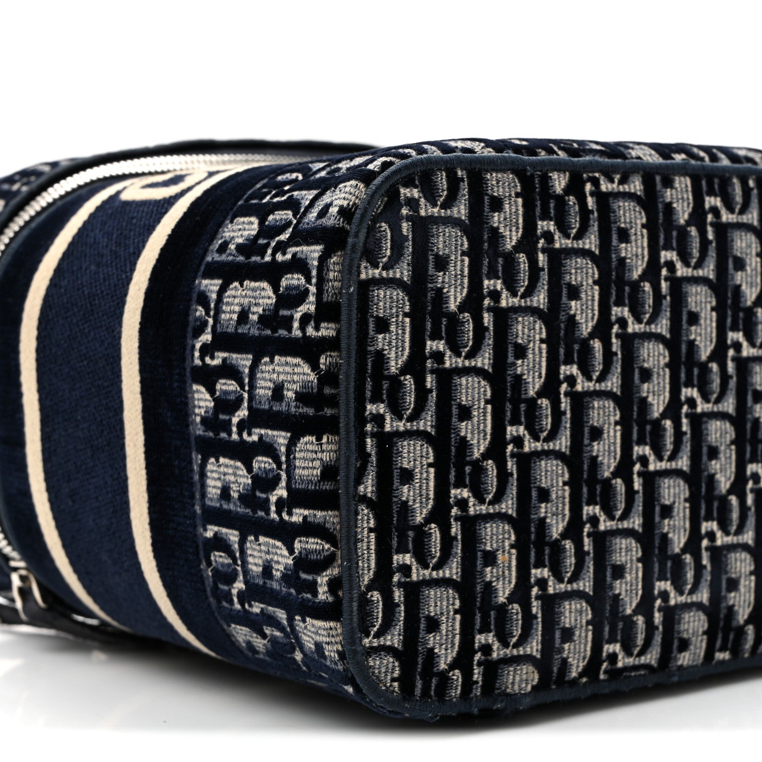 Christian Dior Oblique Diortravel Vanity Case Blue 1831340
