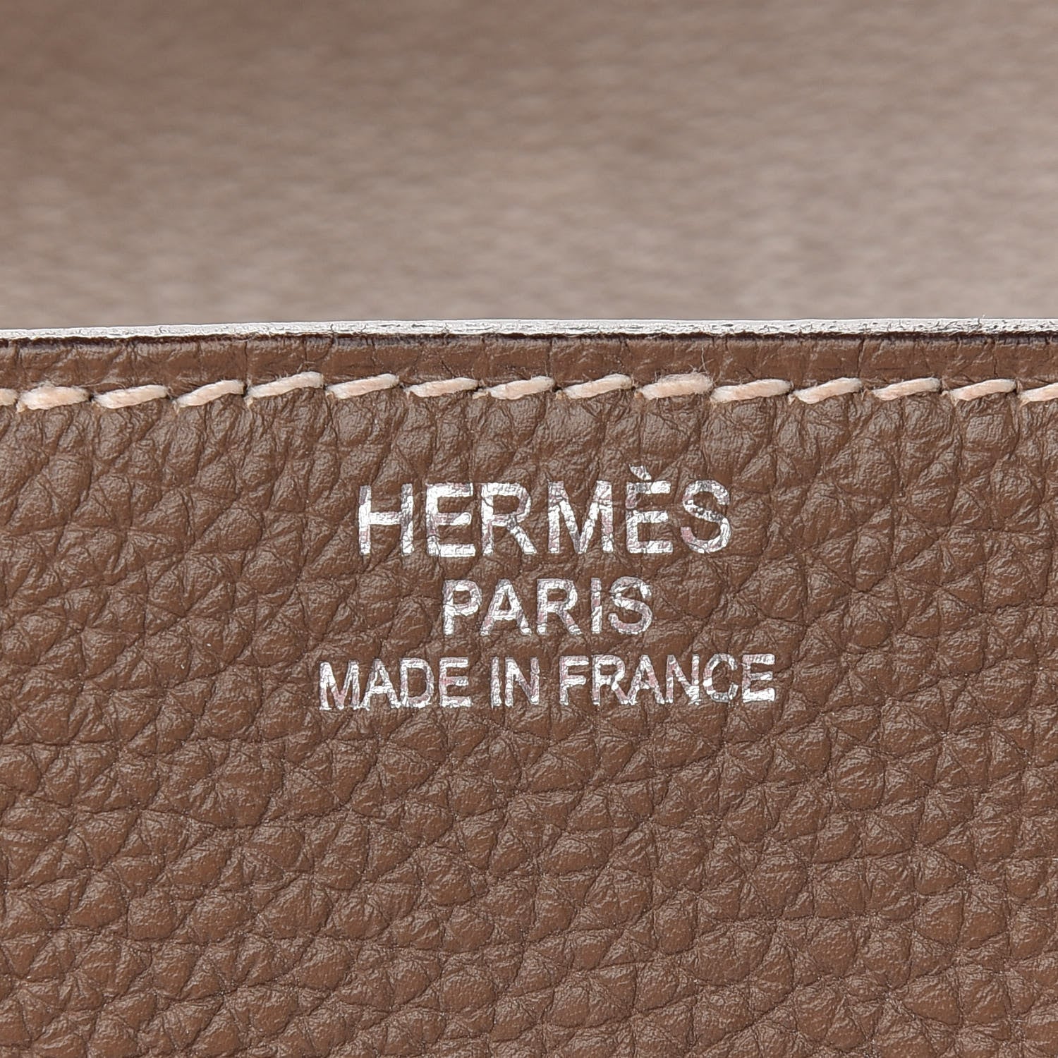 Hermes Taurillon Clemence JPG Shoulder Birkin II 42 Etoupe 5 of 10