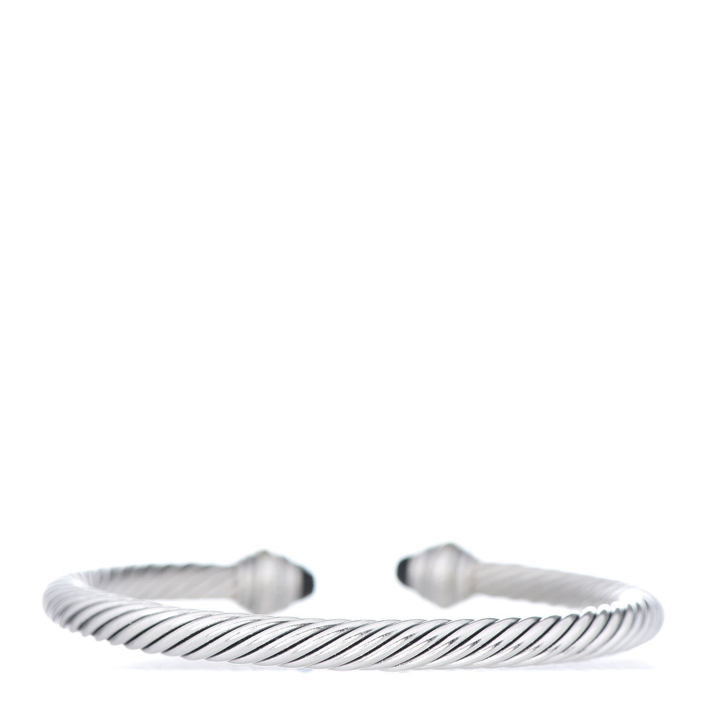 Sterling Silver 14K Yellow Gold Black Onyx 5mm Cable Classics Bracelet