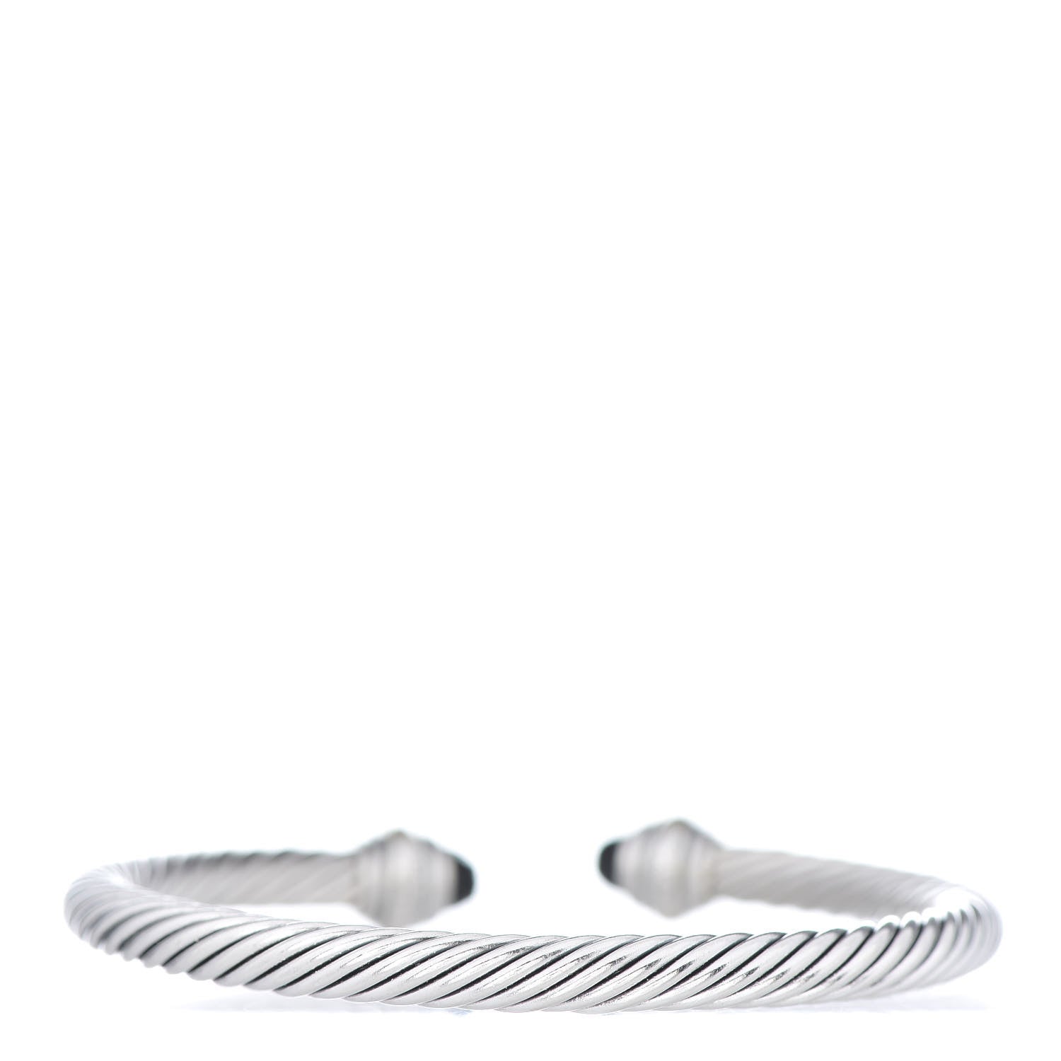 David Yurman Sterling Silver 14K Yellow Gold Black Onyx 5mm Cable Classics Bracelet 3 of 5