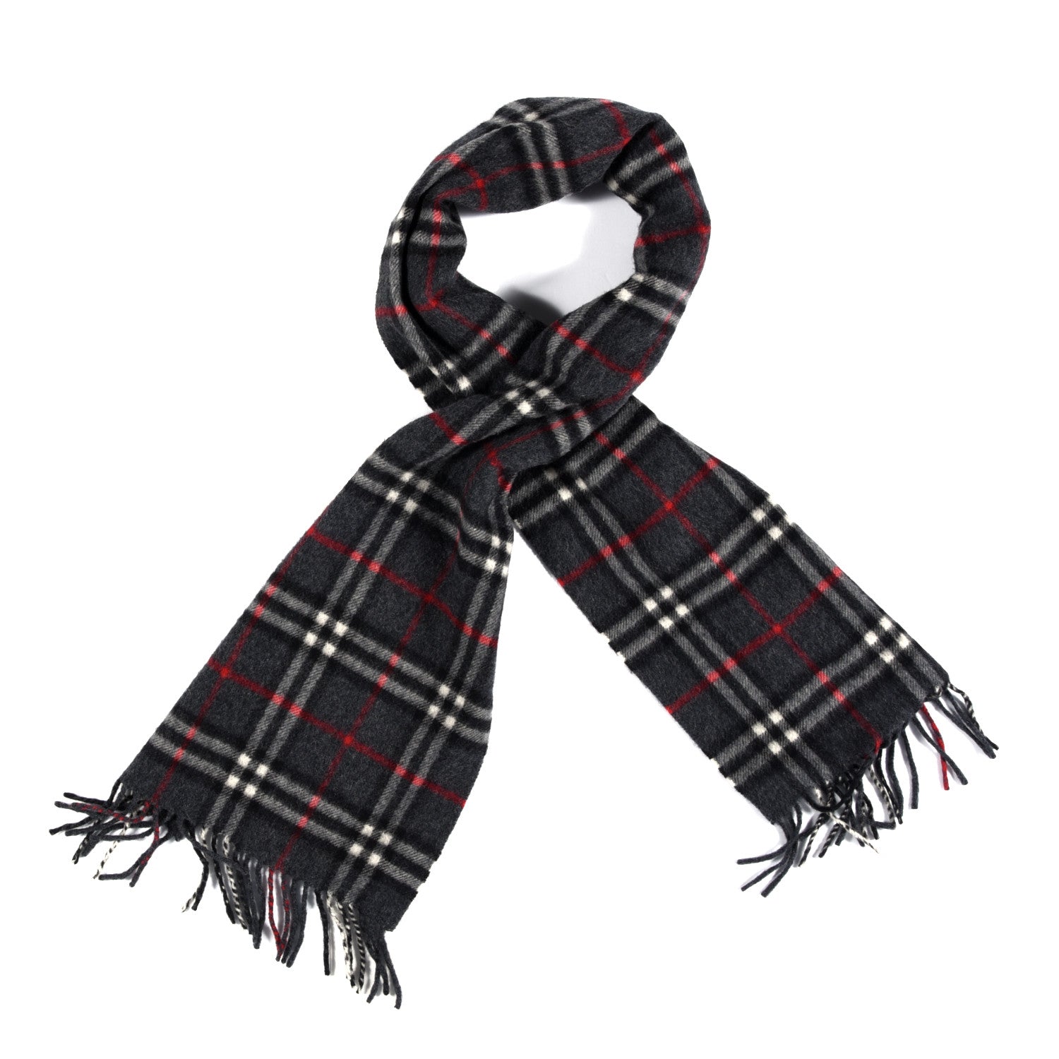 Burberry Cashmere House Check Scarf Grey 1 of 3