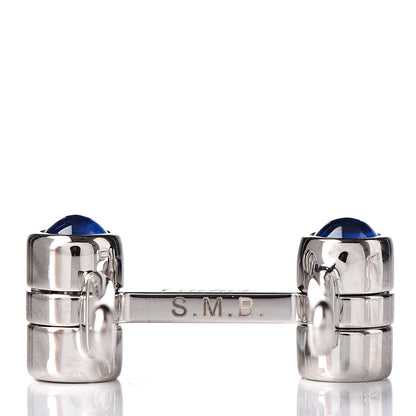Cartier Sterling Silver Spinel Santos De Biplane Cufflinks 6 of 7