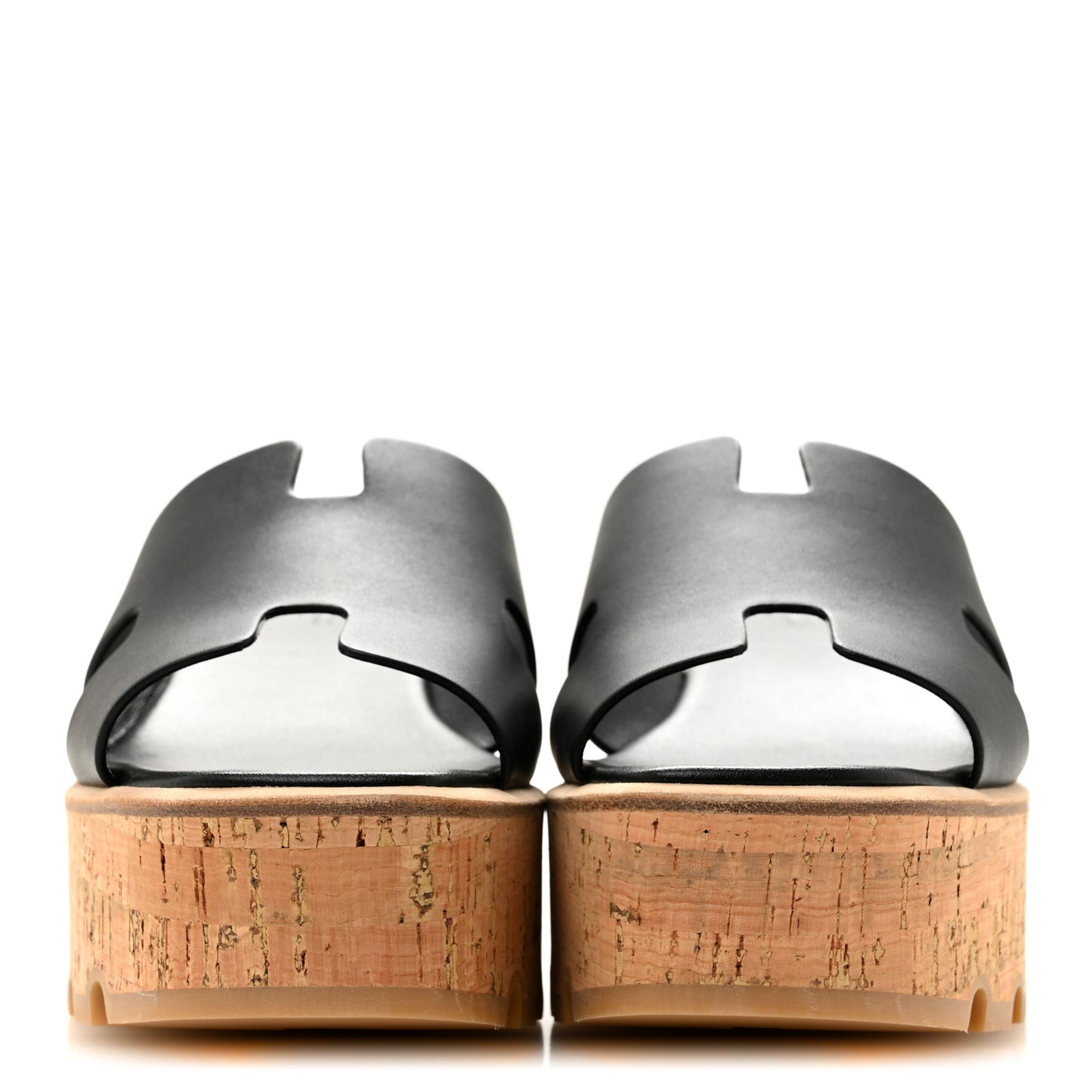 Calfskin Cork Eze 30 Sandals 39 Black
