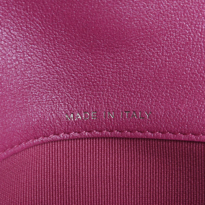 Chanel Patent Lambskin Quilted CC Hook Card Holder Pink 7 of 8