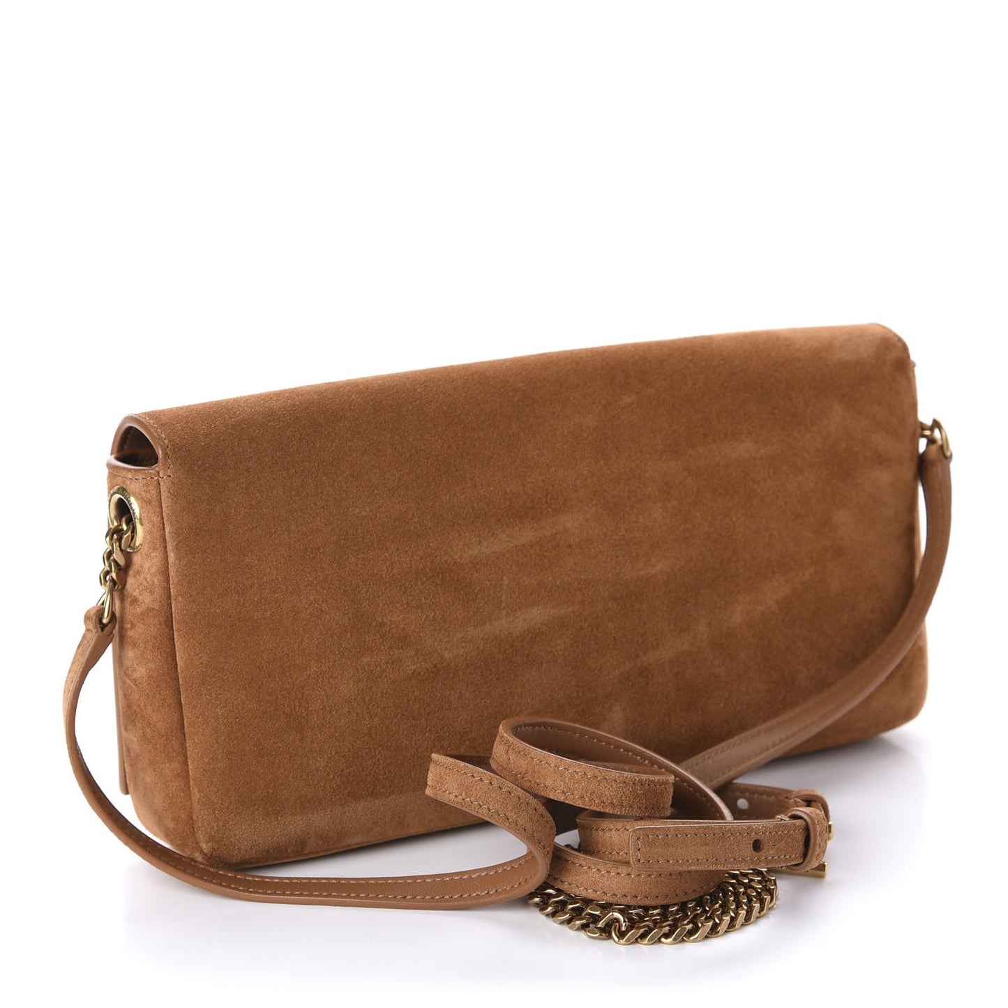 Suede Monogram Tassel Kate 99 Cinnamon