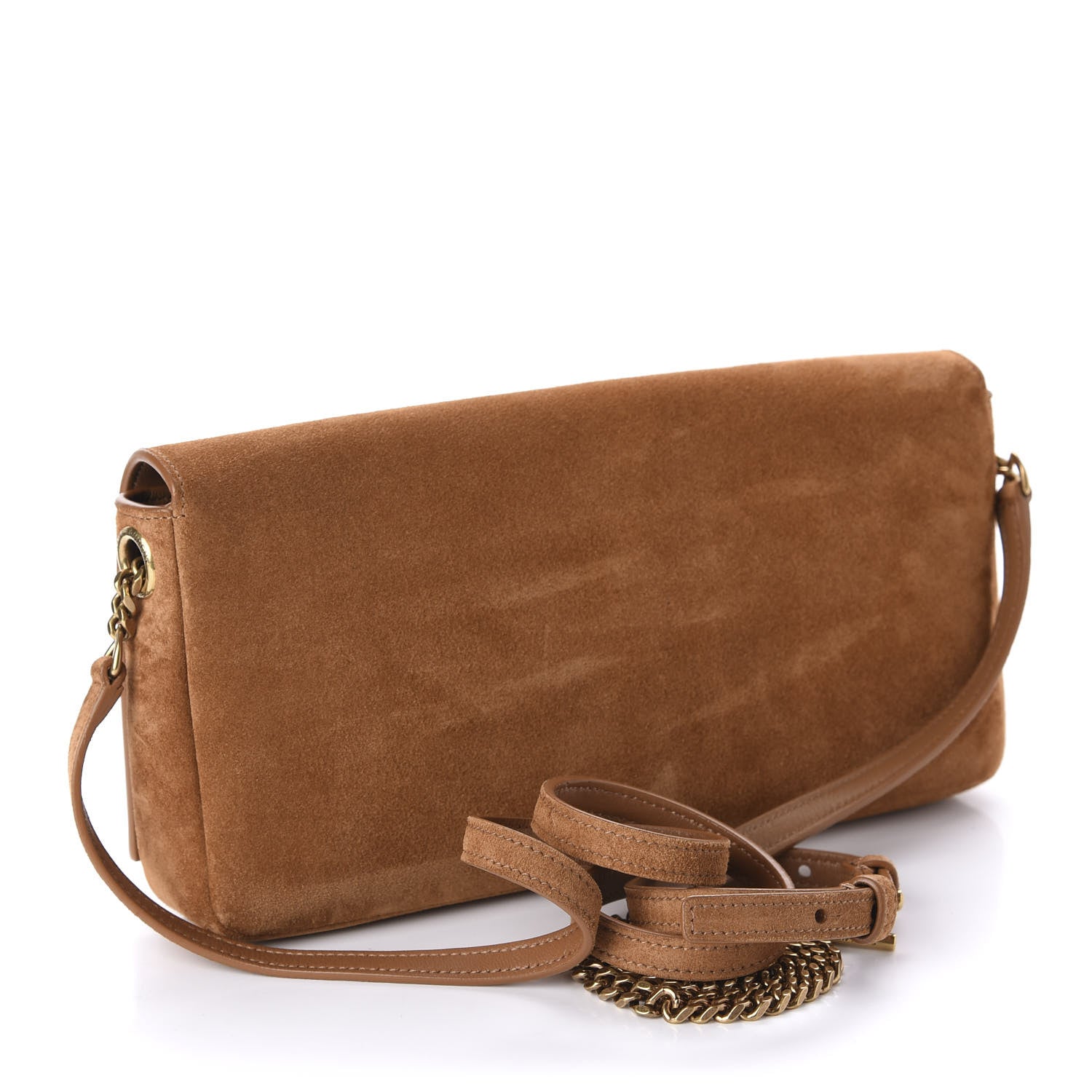 Saint Laurent Suede Monogram Tassel Kate 99 Cinnamon 3 of 11