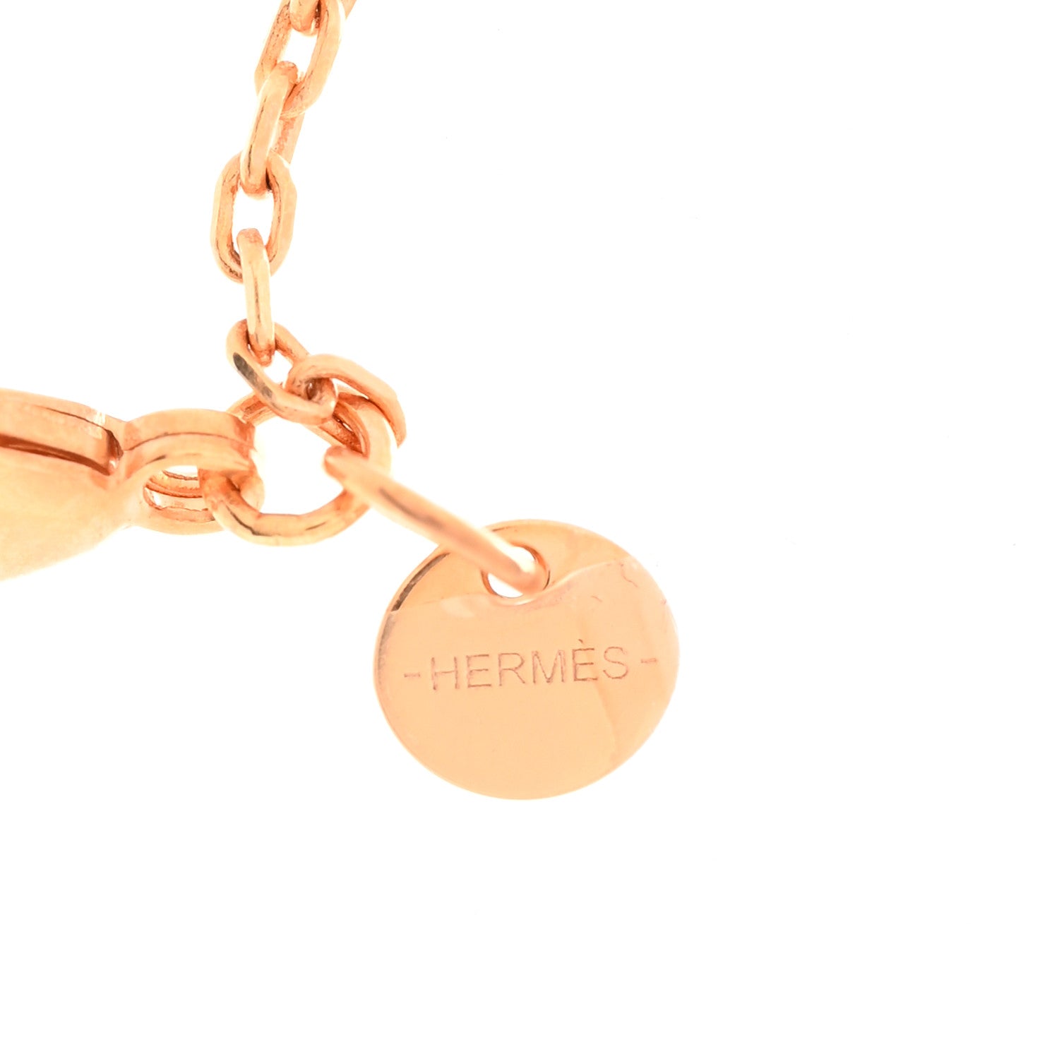 Hermes Swift As De Coeur Necklace Bleu Lin 6 of 9