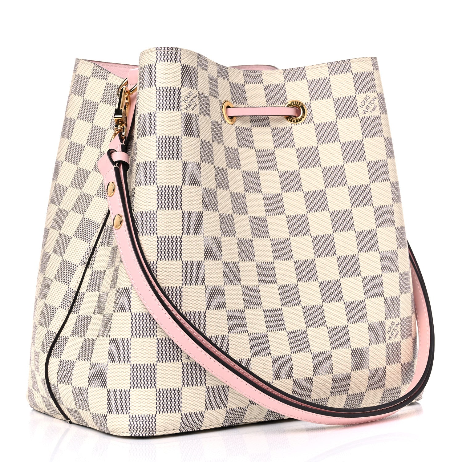 Louis Vuitton Damier Azur Neonoe MM Eau De Rose 3 of 10