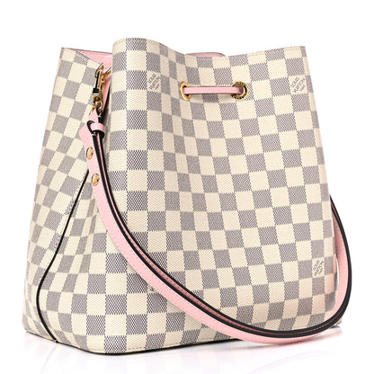 Louis Vuitton Damier Azur Neonoe MM Eau De Rose 3 of 10