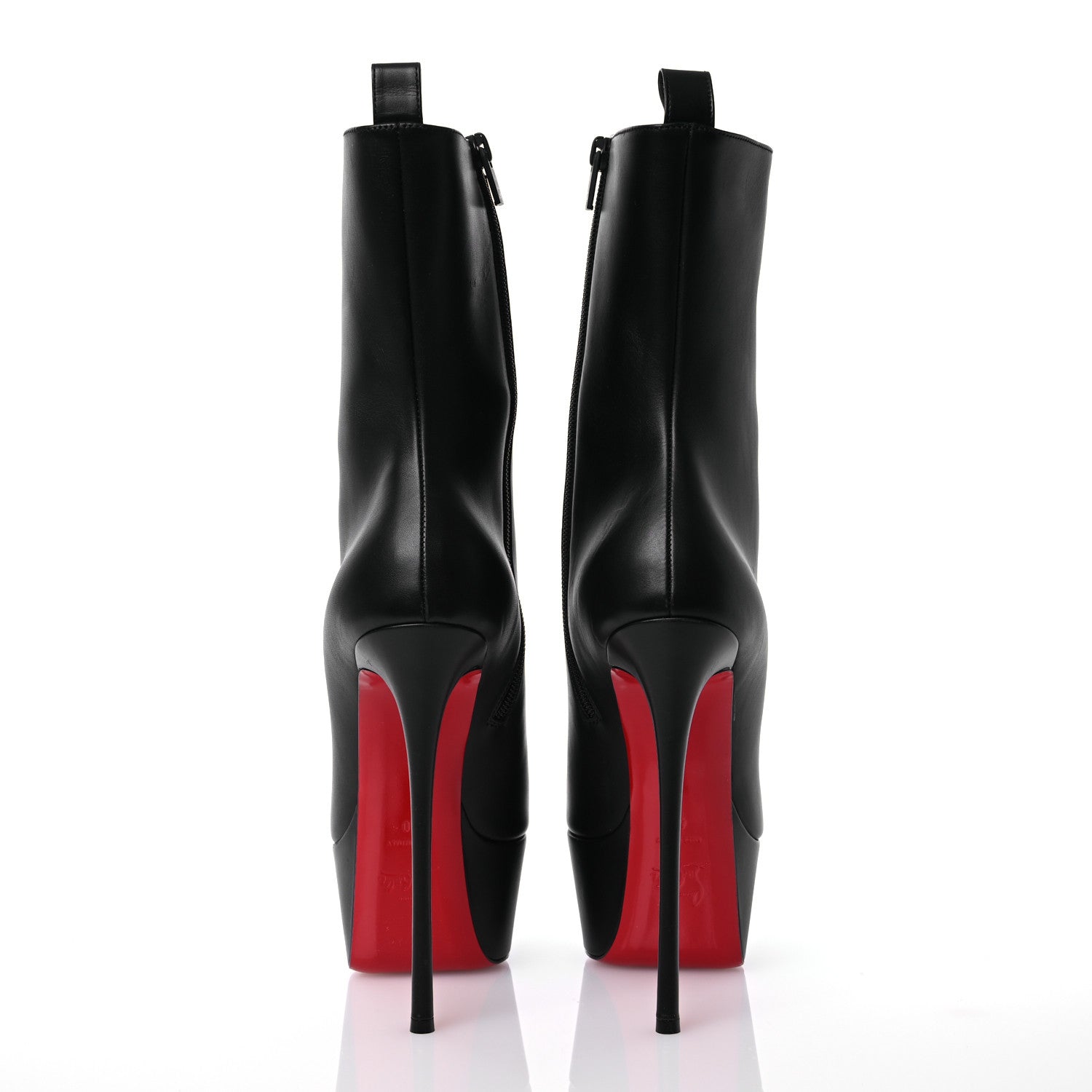 Christian Louboutin Calfskin Dolly Alta Booty 160 Ankle Boots 40 Black 5 of 11