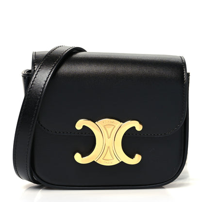 Celine Shiny Calfskin Mini Triomphe Black 1 of 10