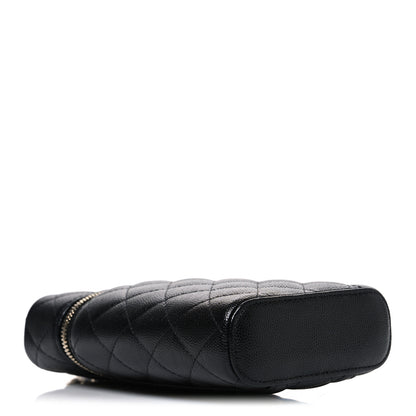 Chanel Caviar Quilted Phone Holder With Chain Black 4 of 10