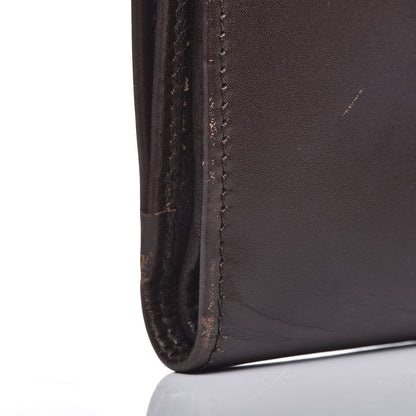 Christian Dior Calfskin Detective Compact Wallet Marron Fonce 12 of 17