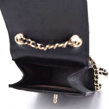 Chanel Caviar Quilted Classic Phone Holder Black 5 of 11