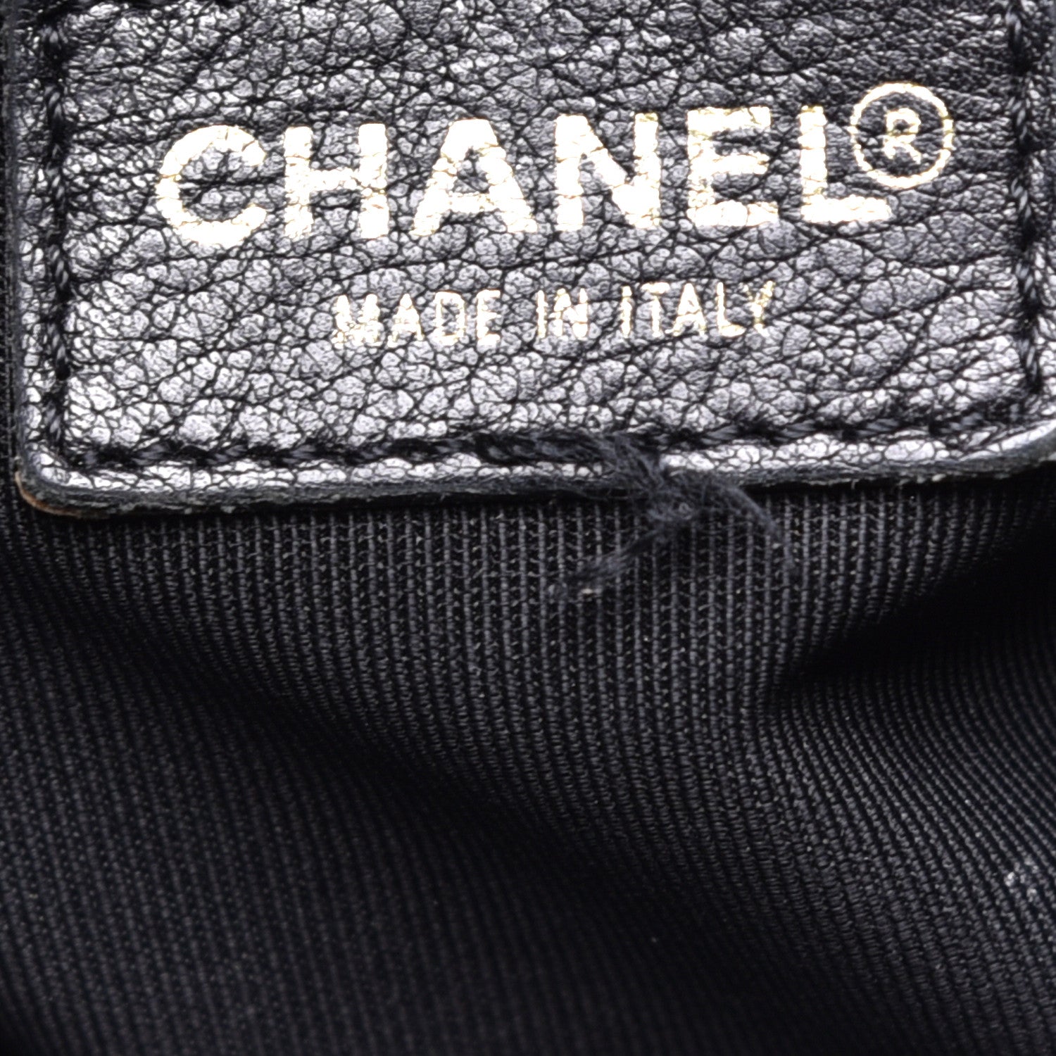 Chanel Calfskin Cerf Executive Shopper Tote Black 7 of 10