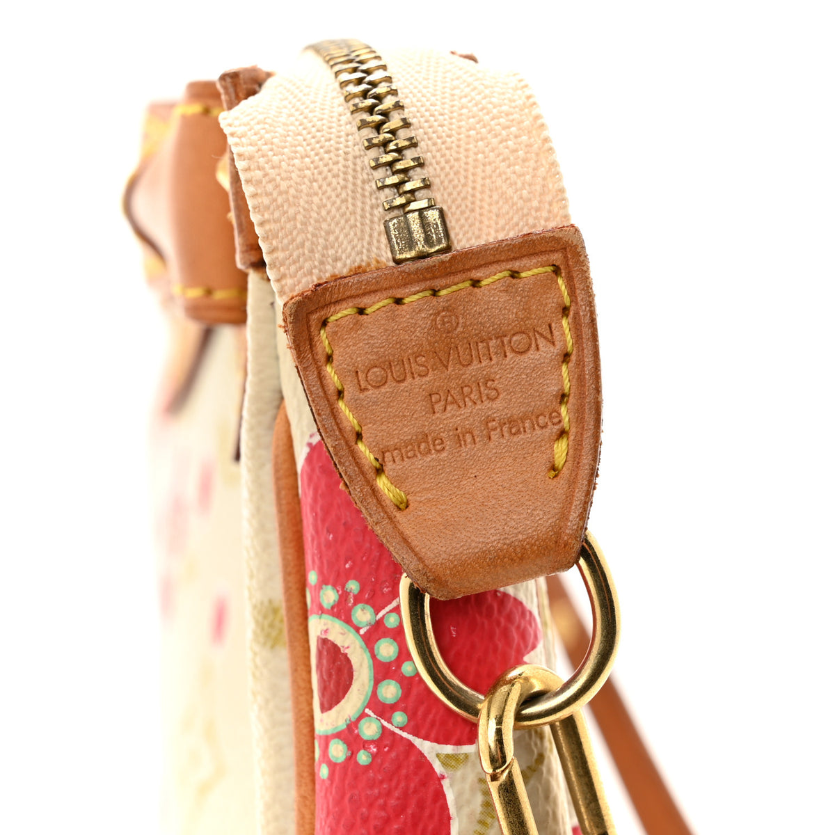 Monogram Cherry Blossom Pochette Accessories Red