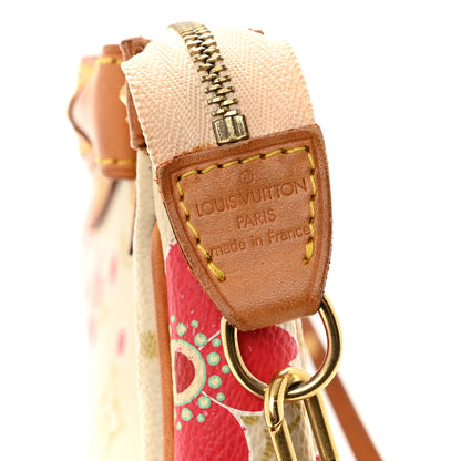 Louis Vuitton Monogram Cherry Blossom Pochette Accessories Red 6 of 14