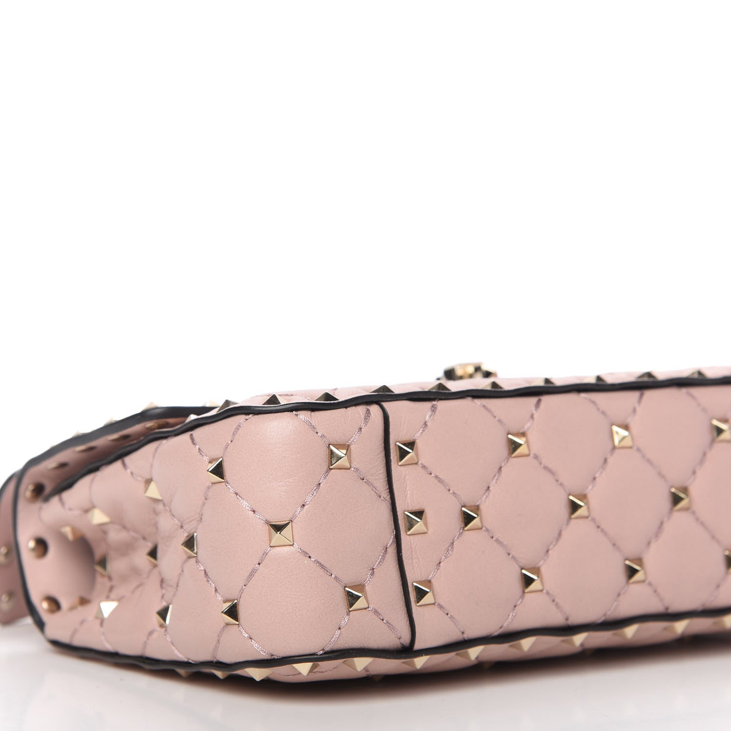 Valentino Garavani Nappa Small Rockstud Spike Shoulder Bag Water Rose 7 of 9