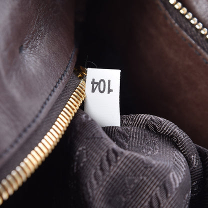 Prada Vitello Soft Shopping Satchel Nocciolo 7 of 10