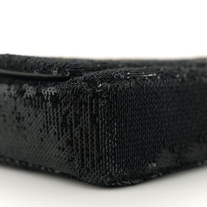 Chanel Sequin Paris Cosmopolite Dare To Disturb Flap Black Gold 9 of 12