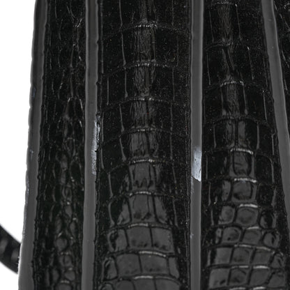 Saint Laurent Calfskin Crocodile Embossed Nano Sac De Jour Black 13 of 13