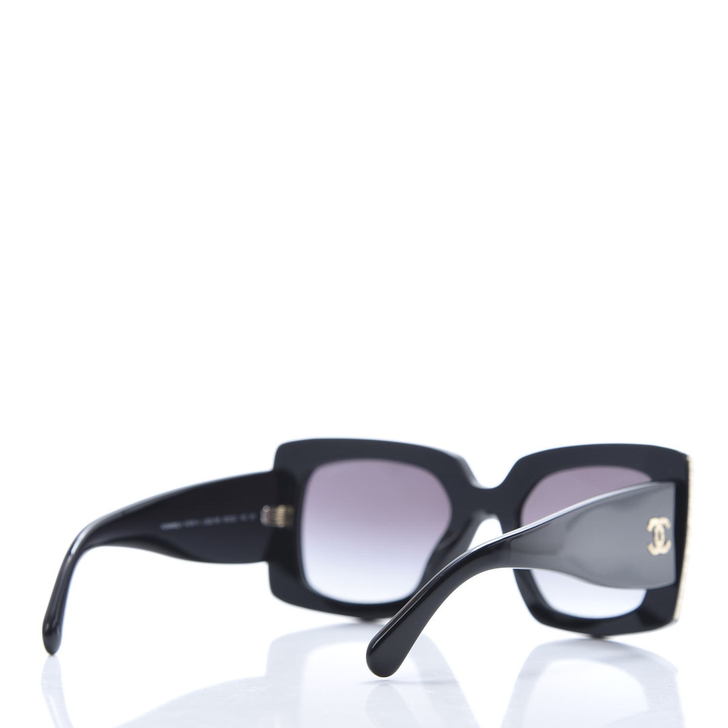 Acetate Rectangle Sunglasses 5435 Black