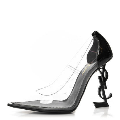 Saint Laurent Patent Calfskin PVC Opyum 36.5 Black 1 of 7