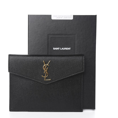Saint Laurent Grain De Poudre Uptown Baby Pouch Black 7 of 7