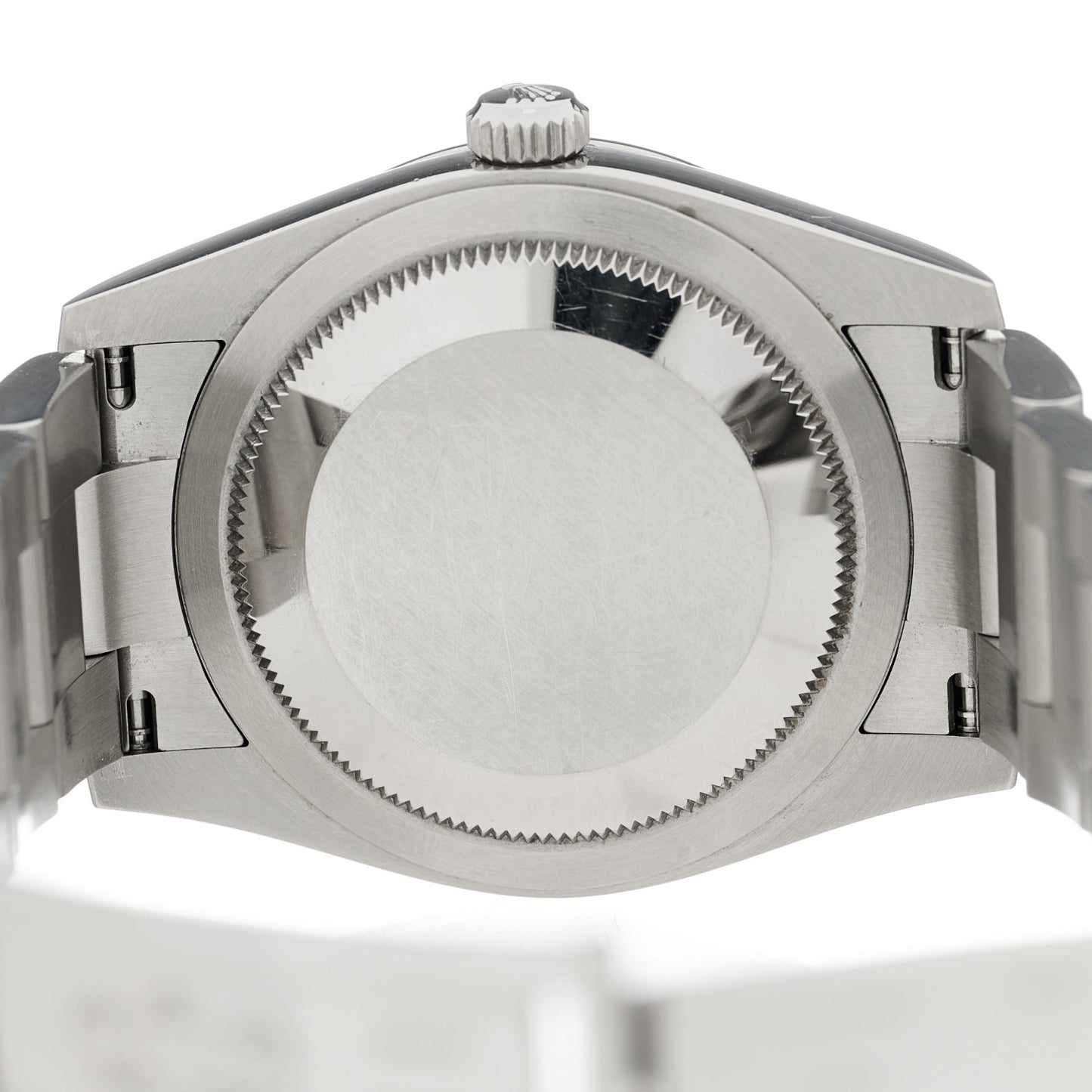 Stainless Steel 34mm Oyster Perpetual Watch Bright Blue 124200