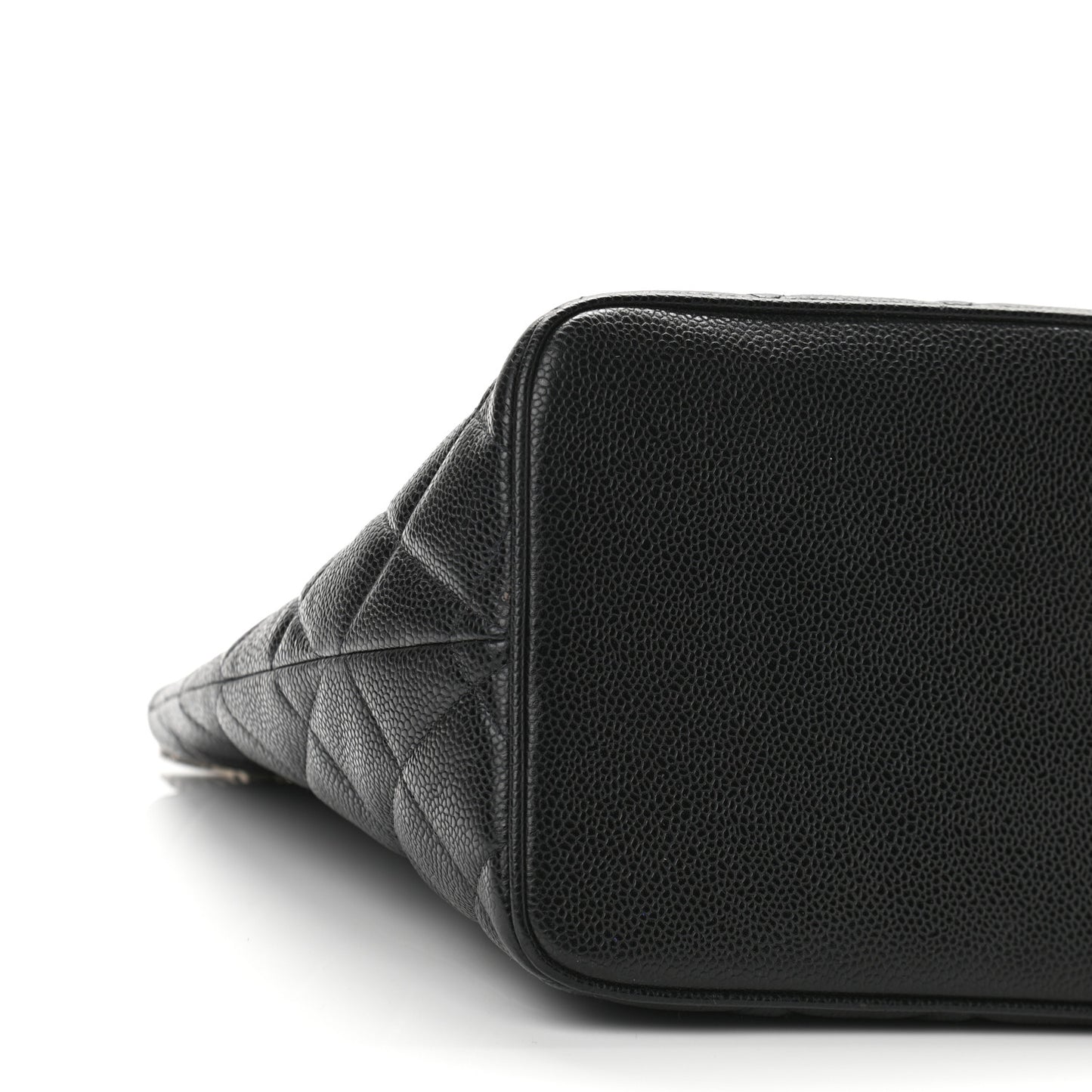 Caviar Quilted Medallion Tote Black