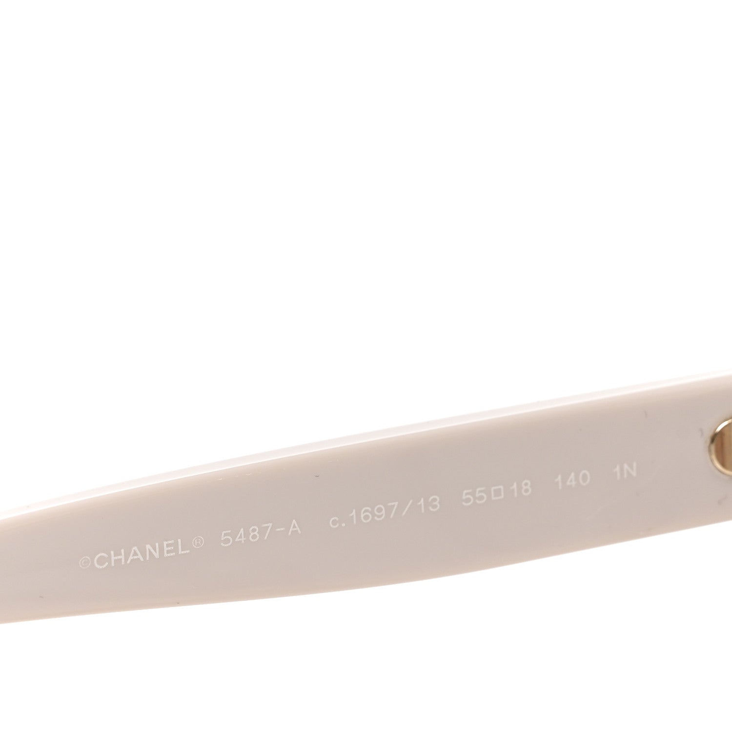 Chanel Acetate Chain Square Sunglasses 5487-A Beige 6 of 7