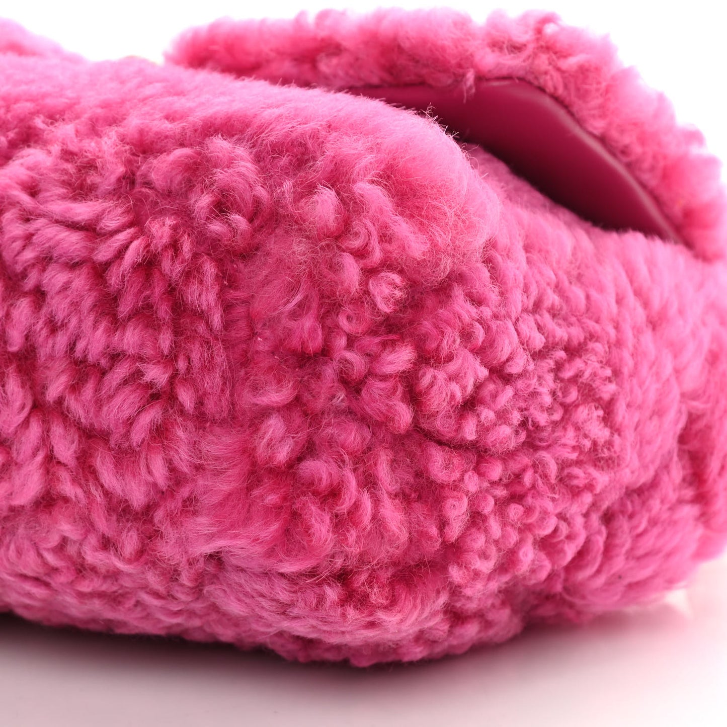 Shearling Sheepskin Medium Chanel 19 Flap Pink