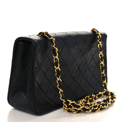 Chanel Lambskin Quilted Small Single Flap Bag Black 2 of 8